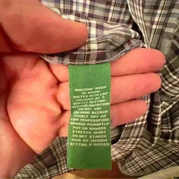 Forsyth of Canada Men’s Button-down shirt - Navy/Gray Plaid - Size 2XL - Picture 6 of 7